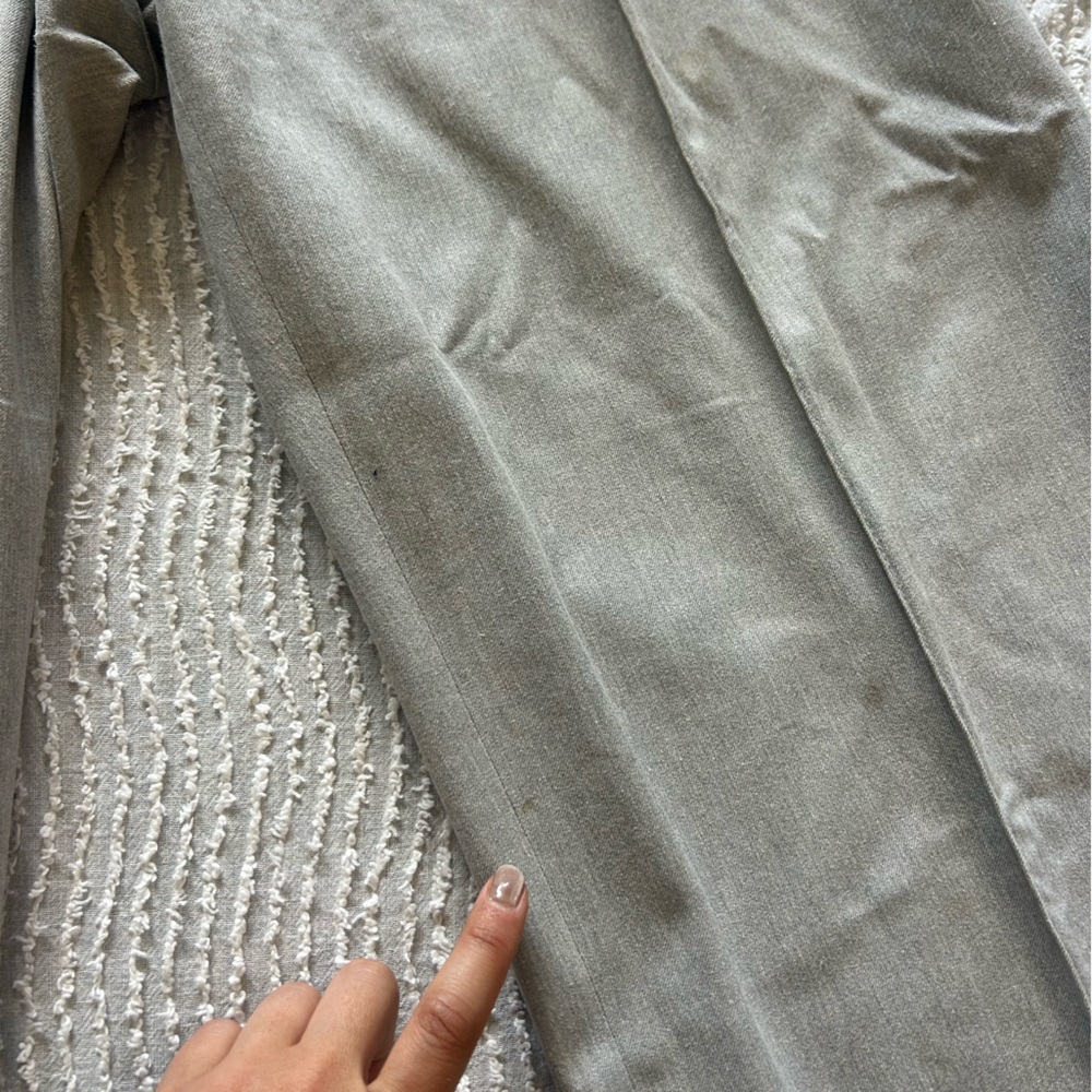 Club Monaco Grey Wide Leg Pants Size 12 High Waist Trousers Gray - Picture 3 of 9